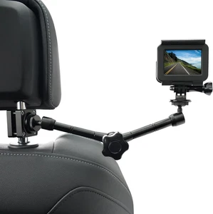 Car Headrest Camera Mount for Gopro/Insta 360 / DJI Osmo/Akaso/Video/Dslr Camera - Picture 1 of 12