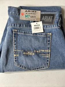 Ariat M7 Jeans Herren 40x34 Slim Fit Straight Leg Hartwell Denim Cowboy Rodeo Neu - Bild 1 von 11