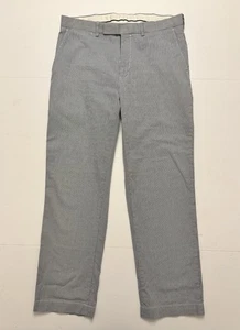 Polo Golf Ralph Lauren Seersucker Pants 34x32 Blue White Stripe Summer Preppy - Picture 1 of 11