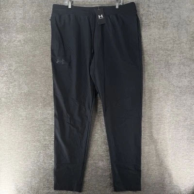 Under Armour UA Sportstyle Elite Tapered Pants Black Men’s 2XLT 1373863-001 NWT - Image 1 of 4