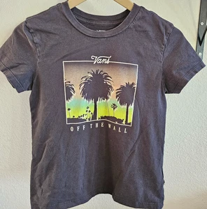 Vans T-Shirt Off the Wall Palm Tree Herren XS Schwarz Grafik Baumwolle Cali Skater - Bild 1 von 6