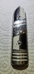 VINTAGE FIRESTONE CRUISER BICYCLE HEAD BADGE  - Picture 1 of 6