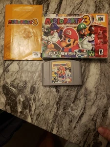 Mario Party 3 Nintendo 64 NTSC U/S Cartridge, Functional CIB - Picture 1 of 7