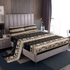 Fish Bed Sheets Set Kids Fish Hook Fishing Theme Sheet Set Sea Animal Bird Sh... - Picture 1 of 7