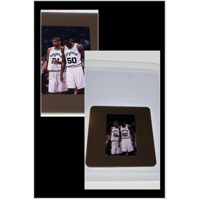 DAVID ROBINSON SAN ANTONIO SPURS Foto De Colección Original 35mm Color Diapositiva RARA Foto 1 de 4