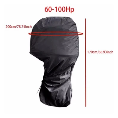 Heavy Duty Boat Full Outboard Motor Engine Cover for Suzuki 60-100 HP Black - Image 1 of 4