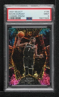 2021-22 Panini Select Premier Level Cosmic Prizm Kevin Durant #135 PSA 9 MINT - Image 1 of 2