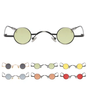 John Lennon Vintage Round Polarized Hippie Sunglasses Small Circle Sun Glasses - Picture 1 of 18