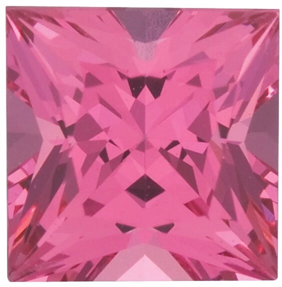 Natural Extra Fine Rich Pink Spinel - Square Princess - Sri Lanka - AAA+ Grade - Image 1 of 1