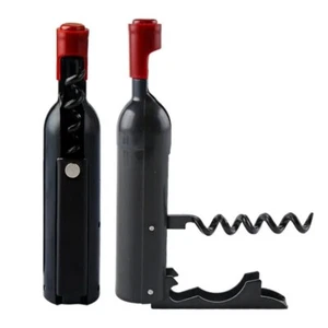 Corkscrew Wine Bottle Shaped Bottle Opener Fun Gift Novelty For Gift Basket - Picture 1 of 5