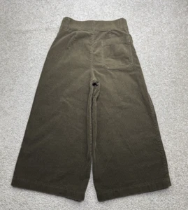 Uniqlo Womens Pants Size 0 Brown Wide Leg Corduroy Culotte Baggy Y2k Crop - Picture 1 of 8