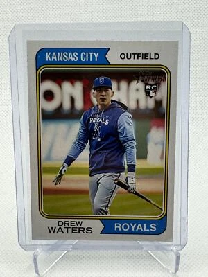 2023 Topps Heritage #96 Drew Waters Image Variation SP - Image 1 of 2