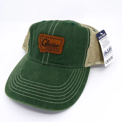 Sombrero destilador glaciar para hombre verde camionero talla única Snapback Montana Brewing nuevo Foto 1 de 4