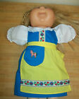 SWEDISH SCANDINAVIAN DALA OUTFIT JUMPER BLOUSE APRON for 16" CPK Cabbage Patch 