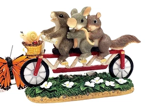 CHARMING TAILS Bicycle Built For Friends Figure - Boxed Fitz & Floyd - Picture 1 of 18
