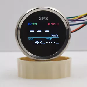 52mm GPS Drehzahlmesser Tacho Geschwindigkeitsmesser Universal - Bild 1 von 16