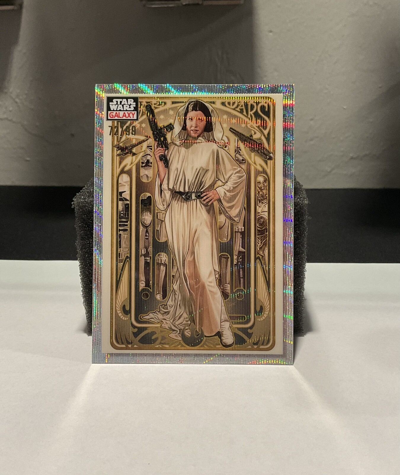2023 Topps Chrome Star Wars Galaxy #82 Princess Leia Organa  Wave /99