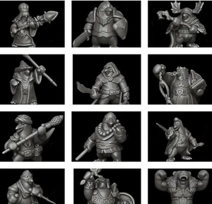 Penguin Party Miniatures By Jamie Korte 12 Penguins As Different D&D Classes