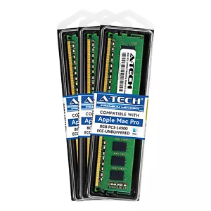 24GB Kit 3X 8GB DIMM Apple Mac Pro Late 2013 A1481 MacPro6,1 Server Memory RAM - Picture 1 of 6