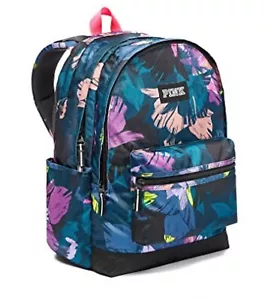 Zaino Victoria's Secret ROSA zaino campus stampa floreale tropicale nuovo con etichette raro - Foto 1 di 1