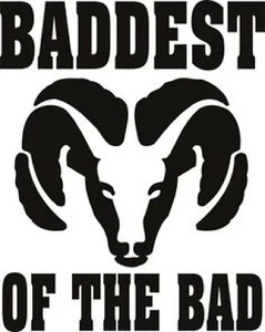 "BADDEST OF THE BAD" AUFKLEBER KAUFEN SIE 2 ERHALTEN SIE EINEN GRATIS --- KOSTENLOSER VERSAND - Bild 1 von 1
