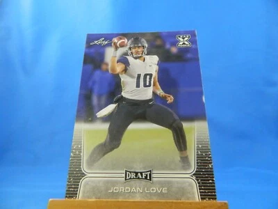 Jordan Love Leaf Draft 2020 #11 RC Rookie Gold - Image 1 of 2