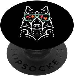 PopSocket Deutscher Schäferhund Sommersonnenbrille Palmen austauschbar PopGrip - Bild 1 von 8