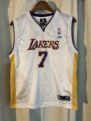 Camiseta Lamar Odom Lakers Vintage Auténtica Reebok Blanca Talla Grande Foto 1 de 4