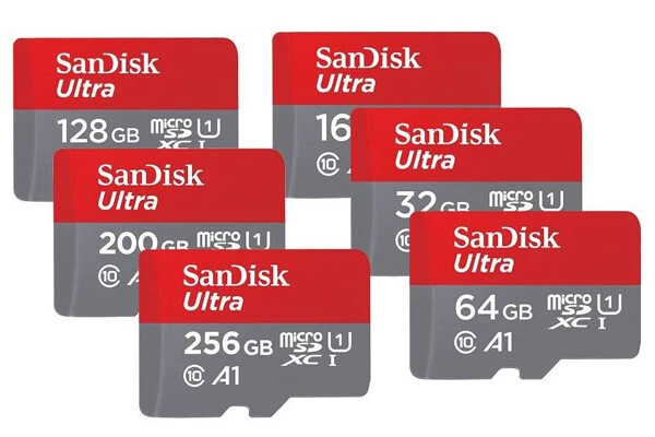SANDISK ULTRA A1 150MB micro SD SDHC MEMORY CARD 512GB 256GB 128GB 64GB 32GB LOT - Image 1 of 1