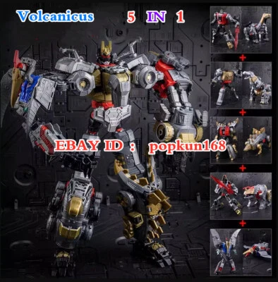 New BPF Volcanicus Dinobot 5 In 1 Power of the Primes Action Figure 13" Toys - image 1 of 4