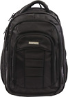 Perry Ellis Men'S M150 Business Laptop Backpack, Black, One Size