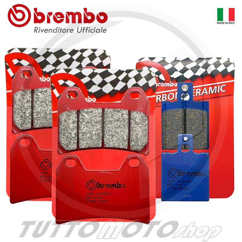 PASTIGLIE BREMBO DUCATI MONSTER S2R 1000 2006 2007 2008 KIT ANTERIORI+POST. S2 R