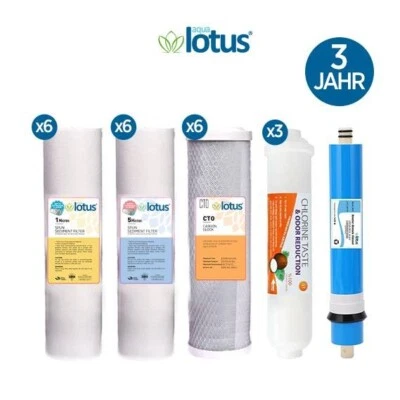 ERSATZFILTERSET 3 Jahre Umkehrosmose Osmose Wasserfilter, 22 Ersatzfilter, SET 1 - Bild 1 von 4