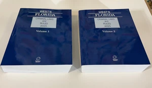 West’s Florida Criminal Laws and Rules 2025 Edition SET Volumes 1 & 2 - Picture 1 of 4