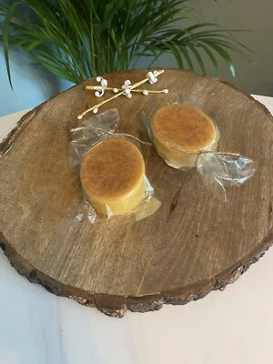 Goats Milk Soap With Turmeric 85g. Handmade & In Biodegradable Cellophane Wrap - Image 1 of 2