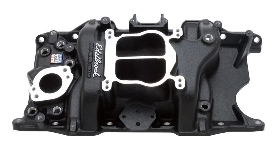 Edelbrock Performer Intake Manifold for Chrysler 318 360 LA Series, Black Finish - Image 1 of 1