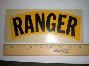 US ARMY ORIGINAL VINTAGE LARGE RANGERS WATER TRANSFER DECAL  - Picture 1 of 1