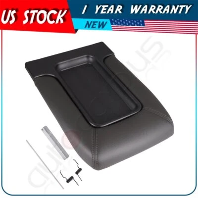 Fit For 99-07 Chevy Silverado Sierra Center Console Armrest Cover Lid Dark Gray - Изображение 1 из 4