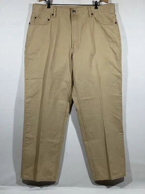 Pantalones LL Bean 1912 para hombre 38x30 caqui exterior 100 % algodón Foto 1 de 4