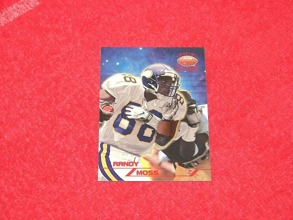 RANDY MOSS VIKINGS HOF 1998 TOPPS STARS RED RC #66 /8799 (MN157) - Image 1 of 1