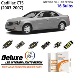 Kit de luces interiores LED para paquete de bombillas LED blancas Cadillac CTS 2003-2007 - Imagen 1 de 9