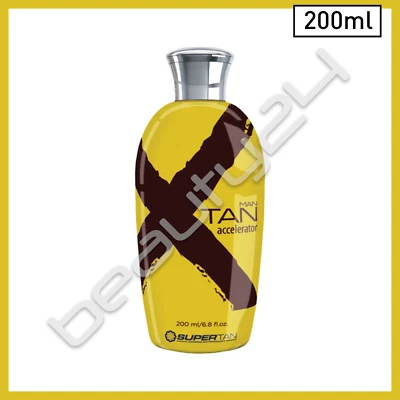 SUPERTAN 200ml X-TAN Men's Bronzing Accelerator Sunbed Tanning Lotion Cream Bronzer