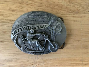 UNTAMED SPIRIT AWESOME BIKER BELT BUCKLE BUCKLE - Picture 1 of 6