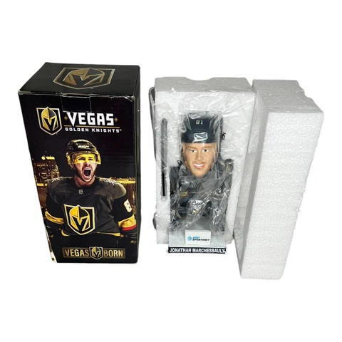 NEW Las Vegas Golden Knights JONATHAN MARCHESSAULT 81 Bobblehead Figure NIB Cover