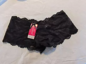 Womens Lace Boyshorts Bikini Panties Sexy Boy Shorts Underwear Briefs (L1) - Picture 1 of 3