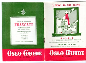 1956 "2 ways to the South Oslo Guide" Travel Brochure/Guide/Map! - Picture 1 of 1