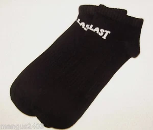 MENS QUALITY EVERLAST COTTON SPORT TRAINER SOCKS BLACK BREATHABLE & ARCH SUPPORT - Picture 1 of 2
