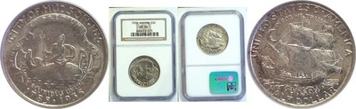 1935 50C Hudson Commemorative Half Dollar NGC MS-66 - Image 1 of 3