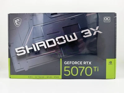 MSI GeForce RTX 5070 TI 16G SHADOW 3X OC 16GB GDDR7 Graphics Card G507T16S3C NEW - Image 1 of 4