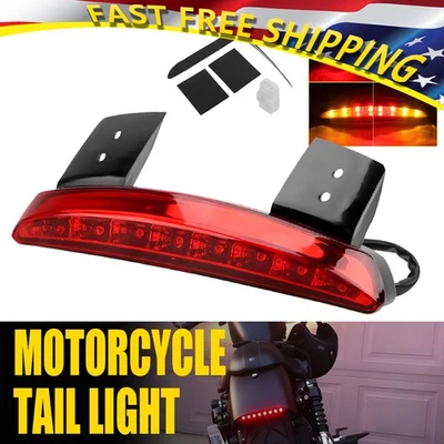 Luz trasera de señal de giro LED para guardabarros para Harley Davidson Blackline FXS 11-13 Foto 1 de 4